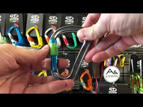 CT Warlock HMS Screw Gate Carabiner – Grey