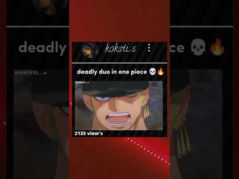 Zoro + sanji = game over 💀 #anime #viral #youtubefeed