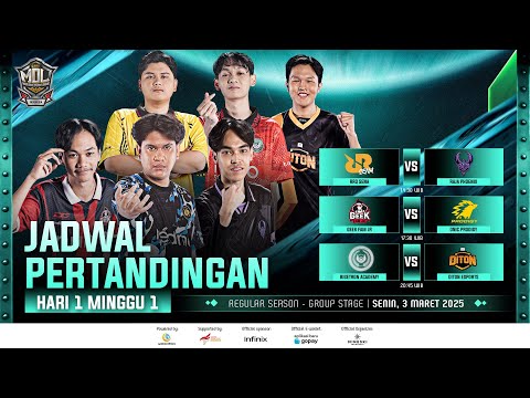 🔴LIVE | MDL ID S11 | Regular Season | Minggu 1 Hari 1