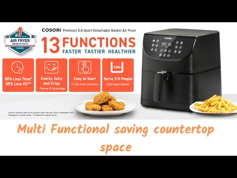 COSORI Air Fryer Oven Combo 5 8QT Max Xl Large Cooker Review #usa