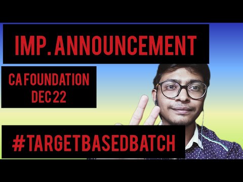 Imp. announcement for ca foundation student appearing Dec 22 #cainterwalabanahai #explore #viral