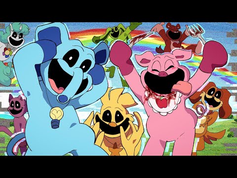 Smiling Critters Cardboard Animation（1/3）- Poppy Playtime Chapter 3 （⚠️Blood Warning）