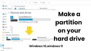 How to Create Partition in Windows 10 & Windows 11 | Create New Drive (2025)