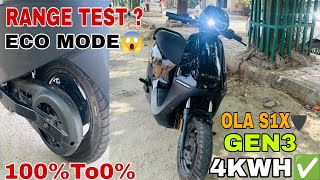 OLA S1X❤️‍🔥||GEN3🖤|| RANGE TEST❤️‍🔥|| 100%TO 0%❤️‍🔥|| RANGE ❔|| BEST SCOOTER❤️‍🔥