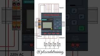 I/O connection of Siemens LOGO plc... #electrician #electricalengineering #siemens #plc #logoplc