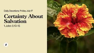 Certainty About Salvation – Daily Devotional