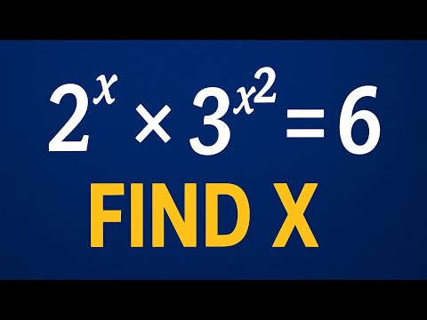 🔥 Math Olympiad Challenge | Solve for X in This Tough Exponential Equation!