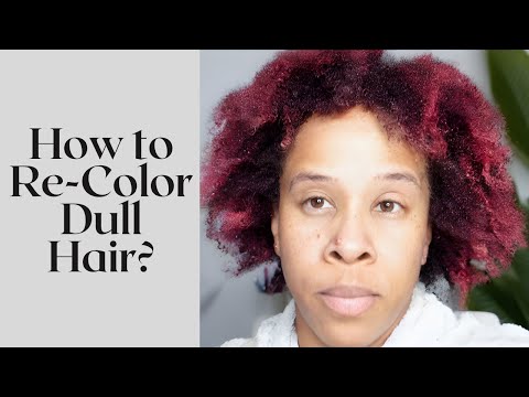 How To Color Natural Hair | Red