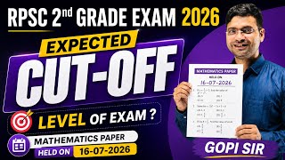 LIVE | RPSC 2nd Grade Mathematics 2026 | Expected Cut Off | Paper Level Analysis | Future Strategy