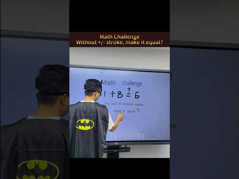 𝐌𝐚𝐭𝐡 𝐂𝐡𝐚𝐥𝐥𝐞𝐧𝐠𝐞: 𝐂𝐚𝐧 𝐲𝐨𝐮 𝐦𝐚𝐤𝐞 𝐢𝐭 𝐞𝐪𝐮𝐚𝐥?#mathchallenge #mathgame #whiteboard #interactivewhiteboard