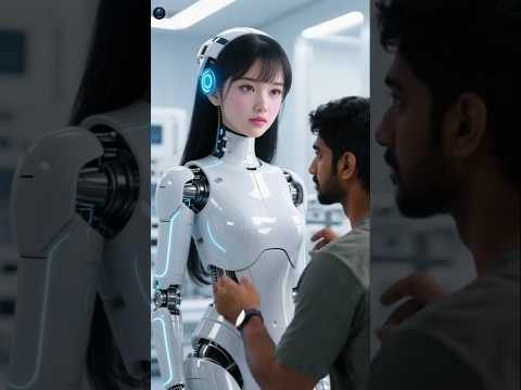 🙈🤖 chest Repairing female robot  #shorts #humanoidrobot #dance #pokemon #fyp