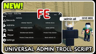 [ FE ] Universal Admin Trolling Script - ROBLOX SCRIPTS - Super OP Trolling Script