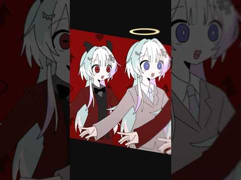 「天天天国地獄国」を一人二役で歌ってMIXしてイラスト描いて動かしてみた #新人vtuber