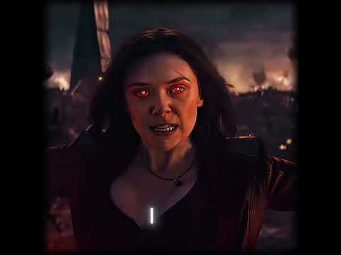 Wanda vs Thanos in Infinity War! 💥🔥 #Wanda #Thanos #InfinityWar #Marvel