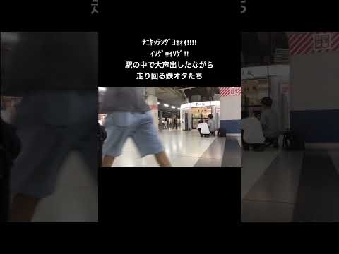 ﾅﾆﾔｯﾃﾝﾀﾞﾖｫｫｫ‼︎‼︎駅の中で大声出しながら走り回る鉄オタたち