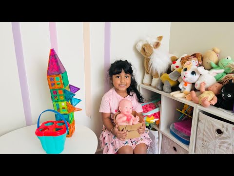Leah Builds with Magnet Blocks! 🏗️ Cute Playtime & Sweet Talks 💕