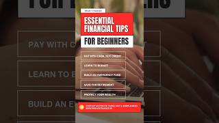 💡 Essential Financial Tips for Beginners! 💡#financeupdate #financialliteracy #financetips