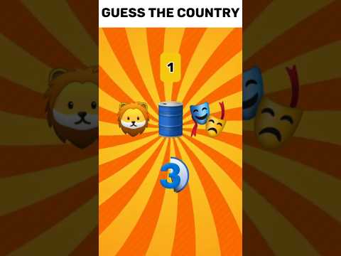 Guess the Country by Emoji Challenge 🌍#quiz #trivia #country