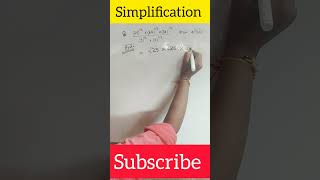 Simplification Maths Tricks #ssc #maths #simplification