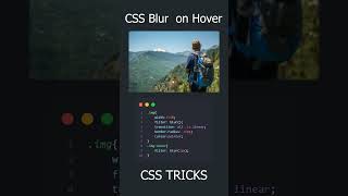CSS Trick : Blur effect on hover #shorts #csstricks #css #learnhtmlandcss #cssforbeginners