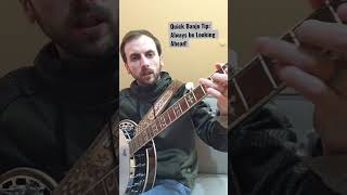 Quick Banjo Tip: Always be Looking Ahead - Banjo Tutorial #short #shortsvideo #shorts