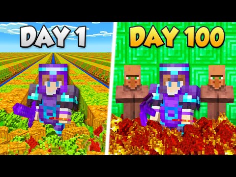 I Spent 100 Days Building OP FARMS In Hardcore Minecraft (#8)