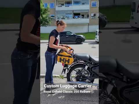 Custom Luggage Carrier for Royal Enfield Classic 350 ReBorn #shorts