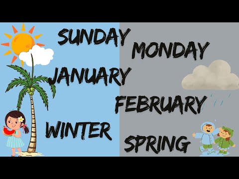 Learn Days, Months & Seasons in English for Kids | Fun Learning with ChinnariPathasala