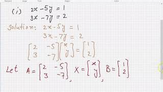 General Math 10th Class unit 6 Matrices and Determinants Exercise 6.6