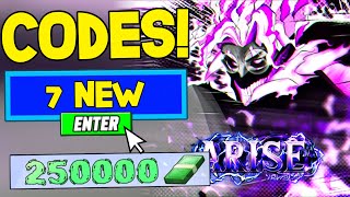 *NEW CODES* ALL WORKING CODES FOR ARISE CROSSOVER IN 2025 - ROBLOX ARISE CROSSOVER CODES