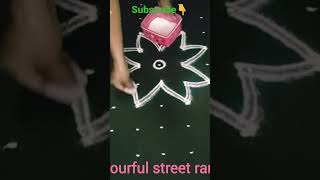 simple rangoli #kolam #rangoli #muggulu #simpledesignkolangal