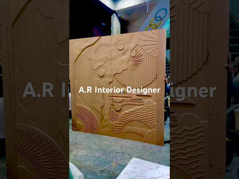 3d wall design cnc | 3d wall design woodworking | 3d all panel #artcam #homedecor #architecture #cnc