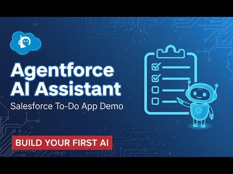 Build Your First Agentforce AI Assistant in Salesforce (To-Do App Demo) #salesforce #ai #agentforce