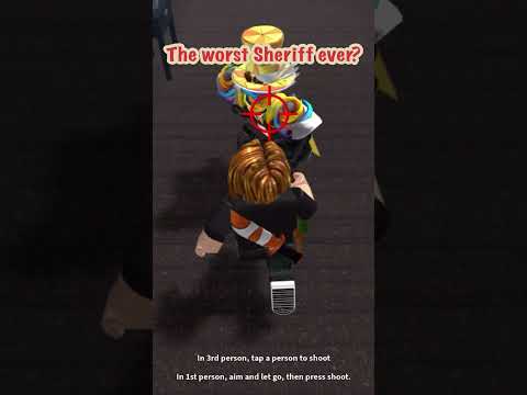 The Worst MM2 Sheriff Ever? #roblox #robloxshorts