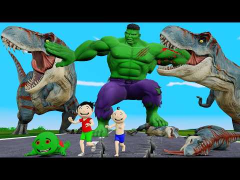 Hulk Monster Vs Dinosaur Cartoon | Monster Wala Cartoon | Desi Comedy Video - Bittu Sittu Toons