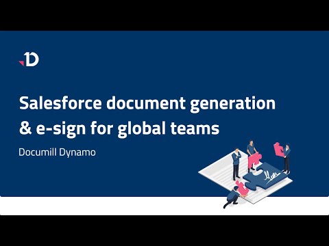 Documill Dynamo: Salesforce document generation and e-sign for global teams