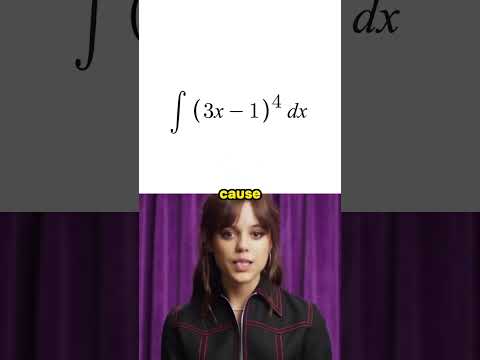 Jenna Ortega teaches U-substitution in under 90 seconds