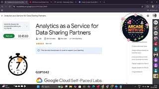 Analytics as a Service for Data Sharing Partners || #GSP1042 #googlecloud #googlearcade