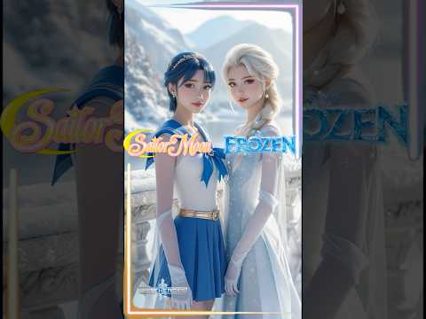 Sailor Mercury & Elsa Fusion ❄💧 | Realistic AI Transformation #sailormercury #elsa