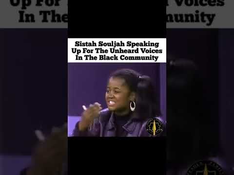 Sistah Souljah Speaking Up For The Unheard Voices In The Black Community. ✊🏾💙