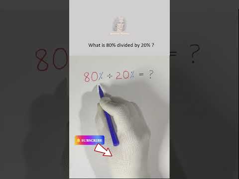 Learn it right! Dividing percentages by percentages #math #mathproblems #maths  #mathcompetition