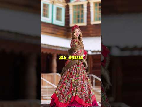 top 10 countries with their traditional dress (part -3) #shorts #top10 #weddingdresses