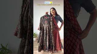 Flipkart Pure cotton Anarkali kurta sets🤌🏻  #flipkartkurtasets #flipkarthaul #anarkalisuit #shorts