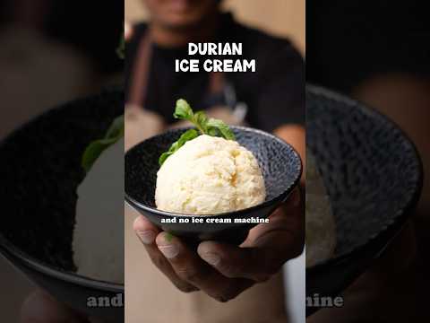 3-ingredient durian ice cream, no machine required!