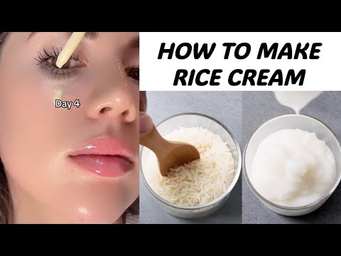 How to Make a Korean Rice Cream at Home 🍚 | Brighten & Even Skin Tone Naturally 🤍
