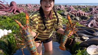 Xiao Zhang Strikes Rich While Beachcombing; A Giant Creature—A Lobster—Flows Out Of A Drain.