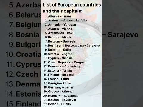 list of european countries and capitals