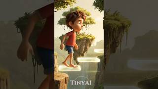 Invisible magical bridge 🌉#fun #cartoon #youtubeshorts #@TinyAi-c4i