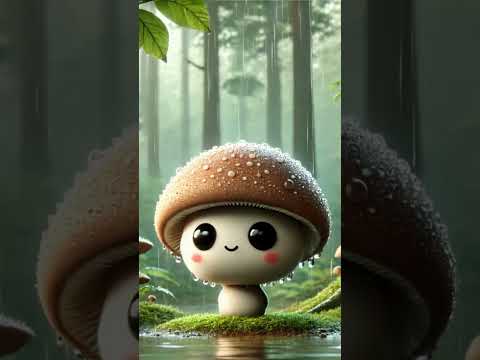 Little Mushroom in the Rain 🌧 | Cozy Acoustic Song for Kids & Nature Lovers 🍄
