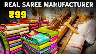 🤩 WOW! These Sarees Sell Themselves! | Saree Factory | Surat Saree Wholesale Market #saree #sarees